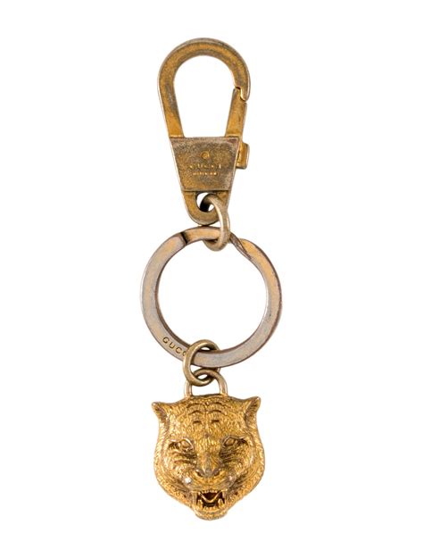 gucci tiger head keychain|Gucci ophidia keychain.